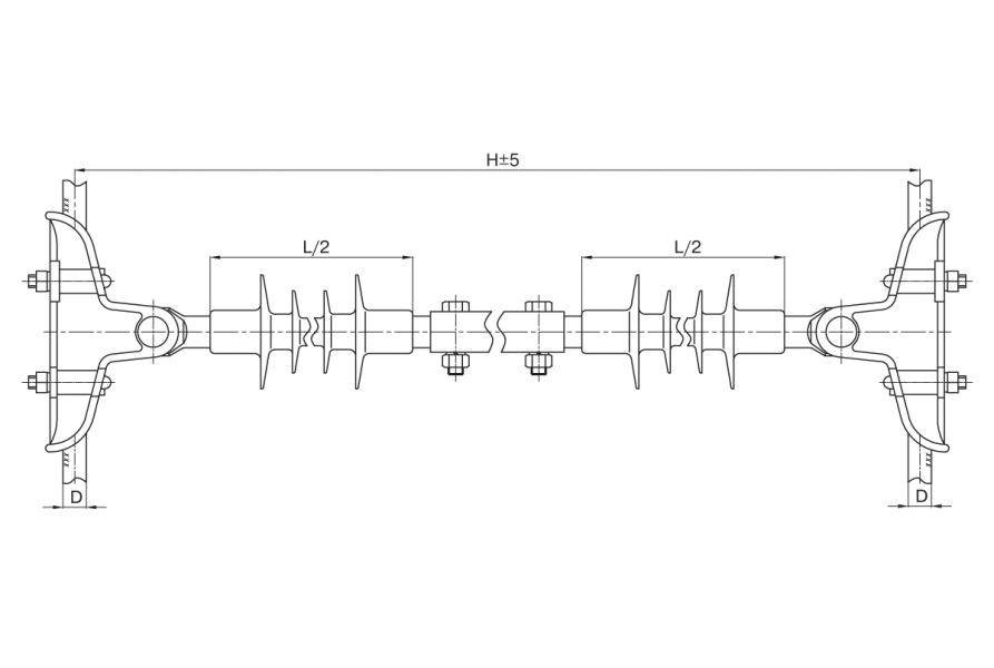 Распорки межфазные изолирующие типа РМИ на напряжение 10-35 кВ